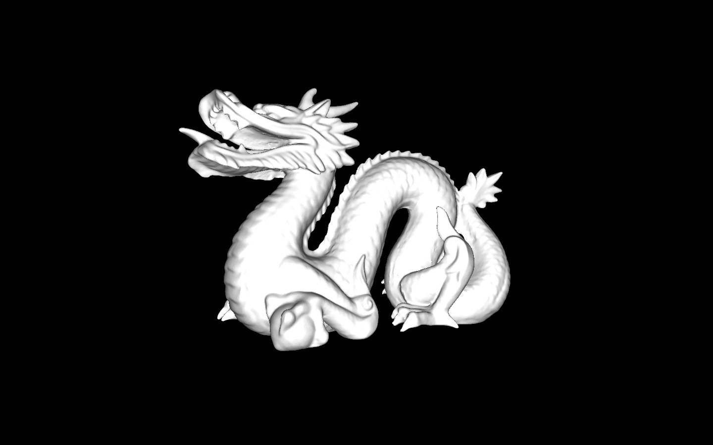 TinyRenderer 离线渲染的 Dragon 模型